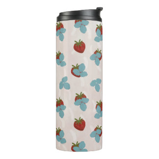 Bouteilles Isothermes Tumbler Thermique à Motif de Fraise Sprinkle