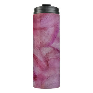 Bouteilles Isothermes Tumbler Thermique Abstrait - Tourbillon Rose Clair