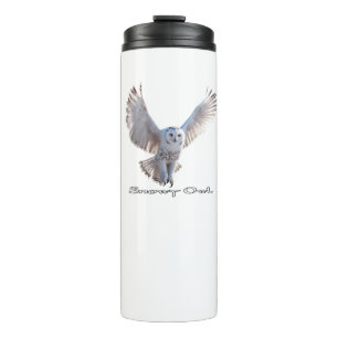 Bouteilles Isothermes Tumbler Thermique Anti-Fuite Chouette Blanche