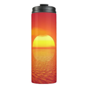 Bouteilles Isothermes Tumbler thermique au coucher du soleil