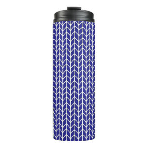 BOUTEILLES ISOTHERMES TUMBLER THERMIQUE EN MAILLE BLEU ROYAL