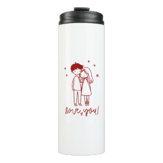 Bouteilles Isothermes Tumbler Thermique - Ligne Sentimentale et Amour