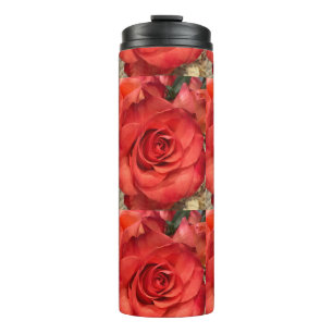 Bouteilles Isothermes Tumbler Thermique Macro Rose Rouge Romantique
