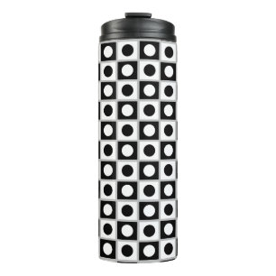 Bouteilles Isothermes Tumbler Thermique Moderne Abstrait Noir et Blanc