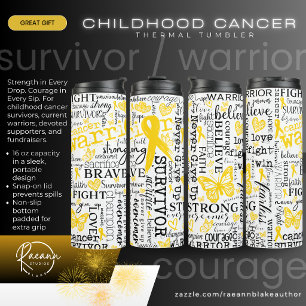 Bouteilles Isothermes Tumbler Thermique Survivan-Guerrier du Cancer de l