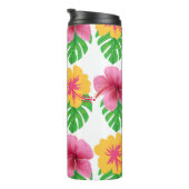 Bouteilles Isothermes Tumbler with tropical flowers (Tourné sur la droite)