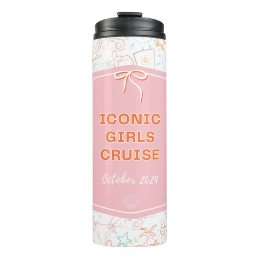 Bouteilles Isothermes Tumblr - Croisière pour filles (Devant)