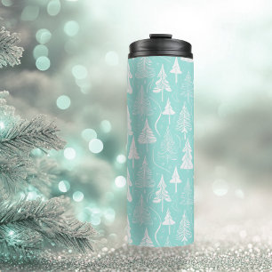 Bouteilles Isothermes Turquoise Arbre de Noël Motif n° 6 ID1009