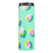 Bouteilles Isothermes Turquoise aux fraises (Dos)