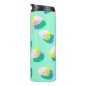 Bouteilles Isothermes Turquoise aux fraises (Tourné sur la droite)