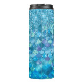 Bouteilles Isothermes Turquoise Éscaliers de sirène Parties scintillant (Dos)