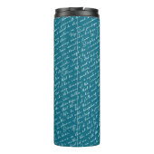 Bouteilles Isothermes Turquoise Jane Austen Pride Préjugés Netherfield B (Dos)