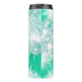 Bouteilles Isothermes Turquoise turquoise agate aqua monogramme ajouter  (Dos)