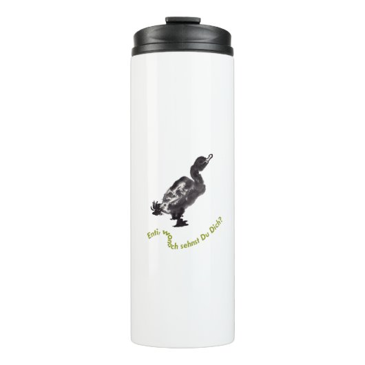 Bouteilles Isothermes Tuschekunst chinois avec motif canard (Devant)