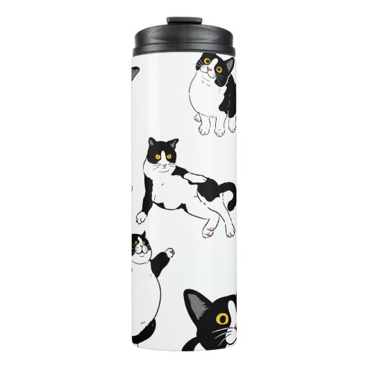 Bouteilles Isothermes Tuxedo chat (Devant)