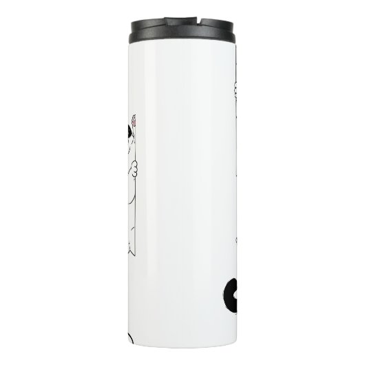 Bouteilles Isothermes Tuxedo chat (Dos)