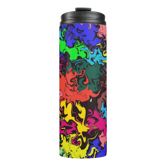 Bouteilles Isothermes Twirls colorés Abstraits / (Devant)