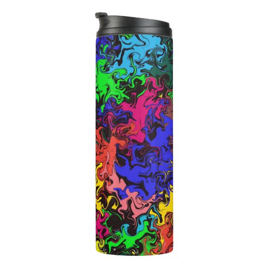 Bouteilles Isothermes Twirly coloré Abstrait / (Tourné sur la droite)