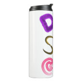 Bouteilles Isothermes Typographie 3D "Future Typo" Tumbler thermique (Tourné sur la gauche)