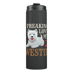 Bouteilles Isothermes Typographie de l'amour du chien Westie