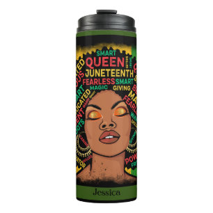 Bouteilles Isothermes Typographie de script Motivation de la femme noire