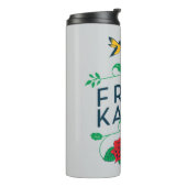 Bouteilles Isothermes Typographie florale de Frida Kahlo | (Tourné sur la gauche)