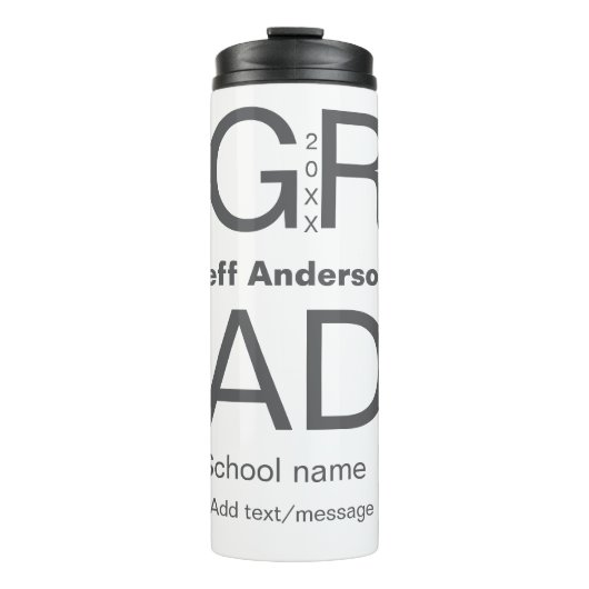 Bouteilles Isothermes Typographie moderne graduation simple minimum c (Devant)