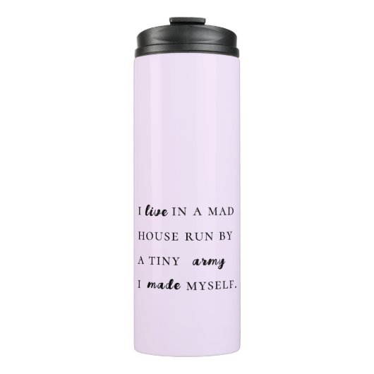 Bouteilles Isothermes Typographie moderne tendance et drôle (Devant)