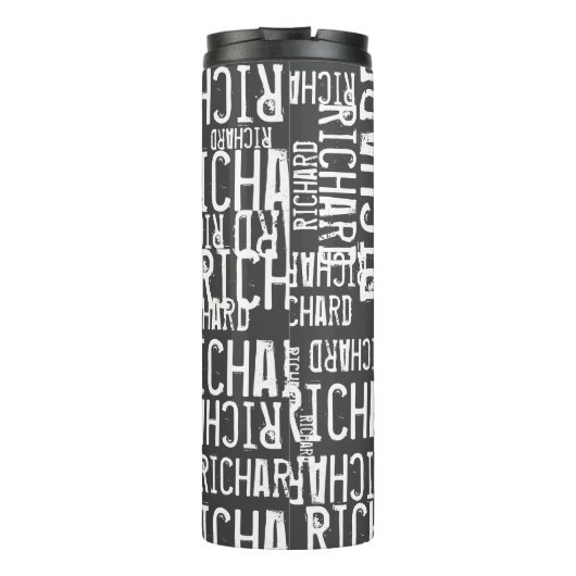 Bouteilles Isothermes Typographie (nom extensible) Noir (Dos)