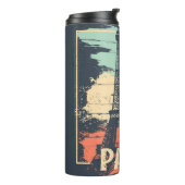 Bouteilles Isothermes Typographie parisienne : affiche Eiffel abstraite. (Tourné sur la gauche)