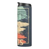 Bouteilles Isothermes Typographie parisienne : affiche Eiffel abstraite. (Tourné sur la droite)