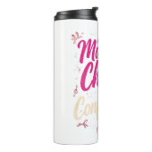 Bouteilles Isothermes Typographie Rose Impertinente Chaos Et Confiance (Tourné sur la gauche)