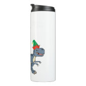 Bouteilles Isothermes Tyrannosaurus Elf Squad Xmas T-Rex Dinosaur Christ (Tourné sur la droite)