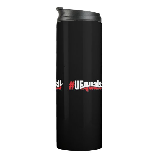 Bouteilles Isothermes UEqualsU VIH Indétectable Art non transmettable (Tourné sur la droite)