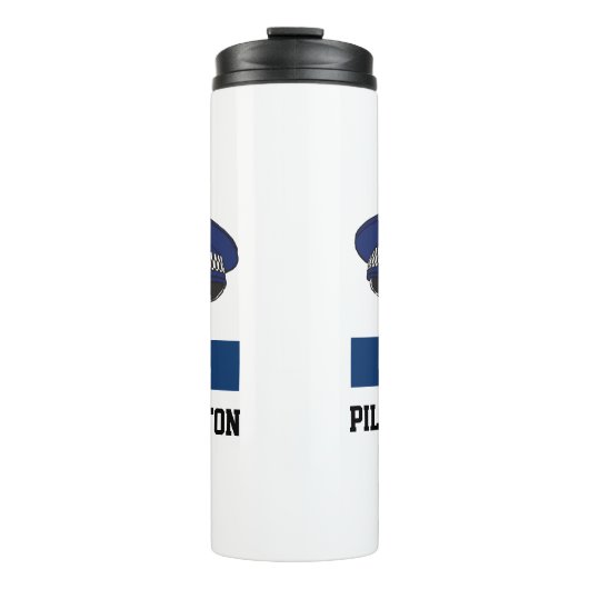 Bouteilles Isothermes UK Police Flat Casquette - Ajouter Numéro & Nom. P (Devant)