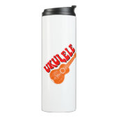 Bouteilles Isothermes Ukulele Texte Super (Tourné sur la gauche)