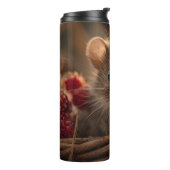 Bouteilles Isothermes Ultra Close-up Portrait of an Adorable Wild Mouse (Tourné sur la gauche)