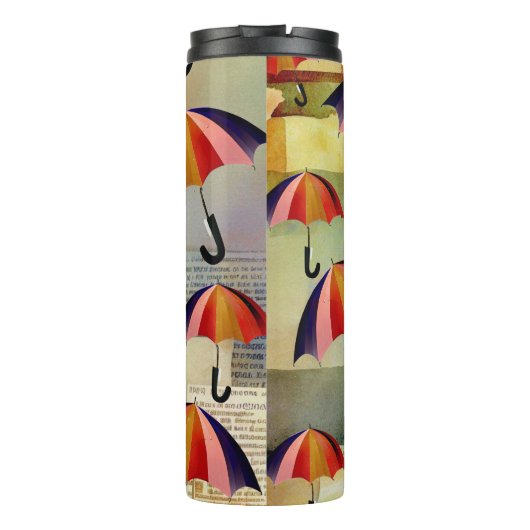 BOUTEILLES ISOTHERMES UMBRELLA PATTERNS IN A CAPTIVATING COLLAGE (Dos)