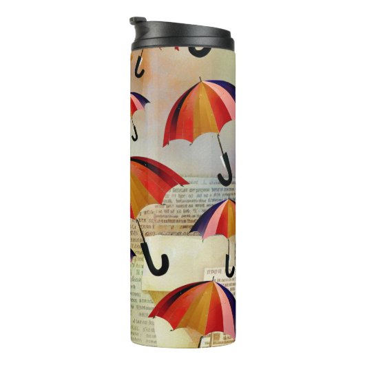 BOUTEILLES ISOTHERMES UMBRELLA PATTERNS IN A CAPTIVATING COLLAGE (Tourné sur la droite)