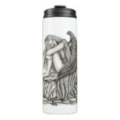 Bouteilles Isothermes Un ange endormi sur la pierre (Devant)