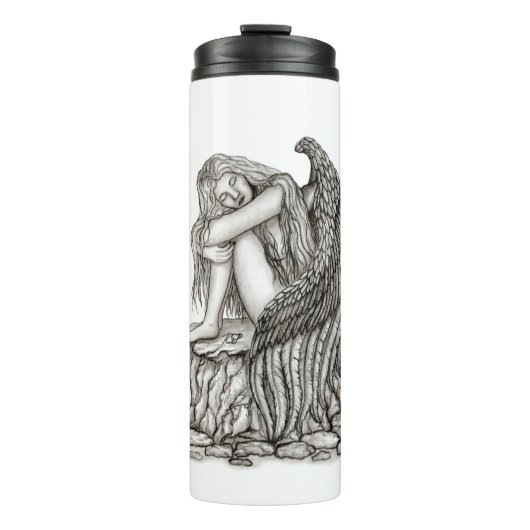 Bouteilles Isothermes Un ange endormi sur la pierre (Devant)