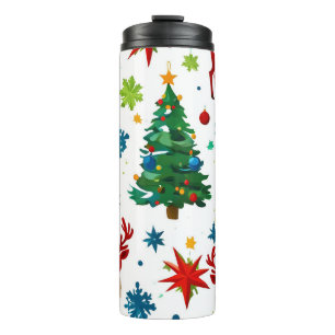 Bouteilles Isothermes Un Art numérique Motif de Noël festif