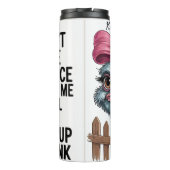 Bouteilles Isothermes Un autruche à la chèvre rose (Dos)