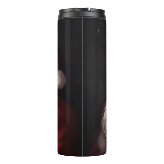 Bouteilles Isothermes Un caniche au Père Noël Festif (Dos)