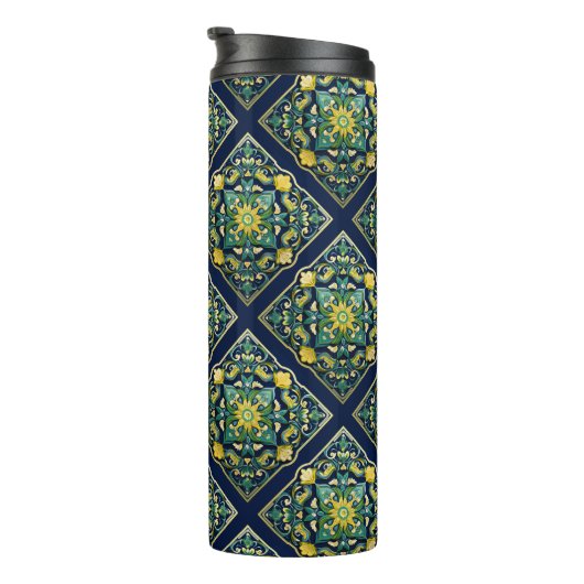 Bouteilles Isothermes 💛 💚 💙 Un Chef-D'Oeuvre Azulejo Unique (Tourné sur la droite)