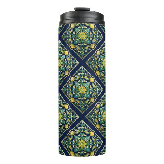 Bouteilles Isothermes 💛💚💙 Un chef-d'œuvre unique en azulejo (Devant)