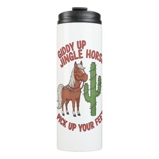 Bouteilles Isothermes Un Cheval À Jingle En Plein Air Ramasse Vos Pieds (Devant)