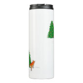 Bouteilles Isothermes Un chien et un arbre de Noël (Dos)