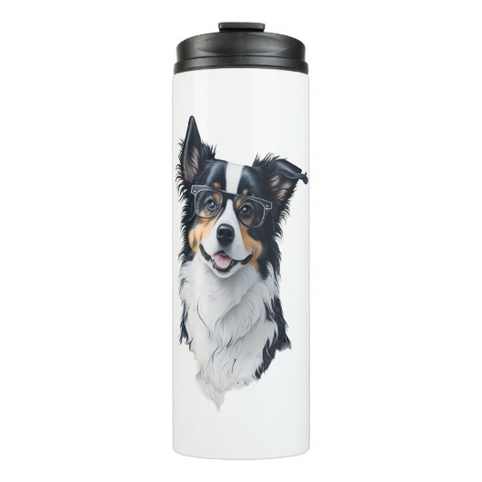 Bouteilles Isothermes Un chien mignon Bordure Collie (Devant)