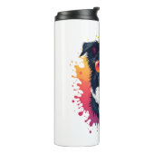 Bouteilles Isothermes Un chien mignon Bordure Collie [RB#10009] (Tourné sur la gauche)